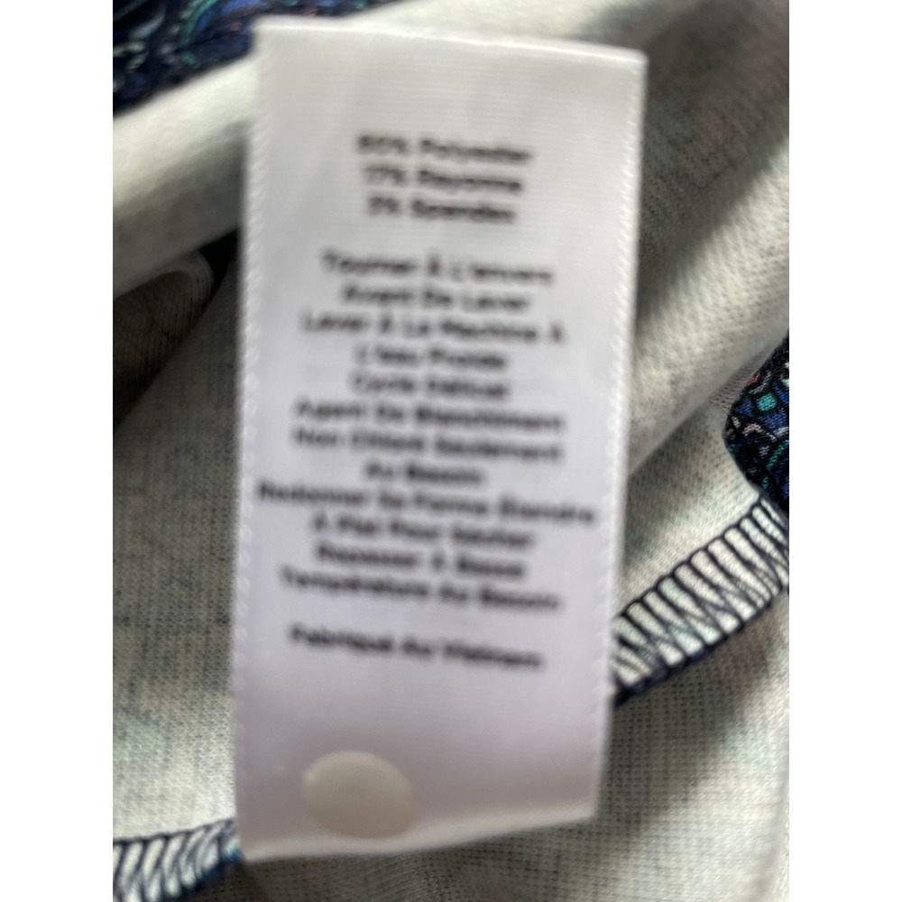 Talbots Womens Plus Size 2X Dress Blue Kaleidoscope Sleeveless Back Zip - Picture 7 of 9